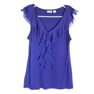 2/$15 Cato- Purple Ruffle Tank